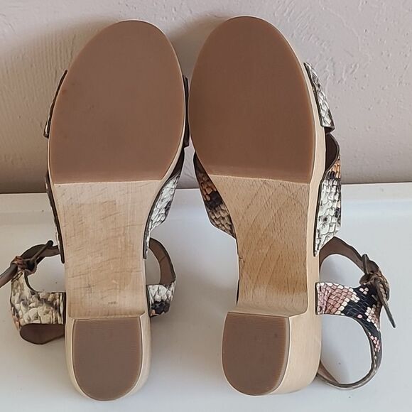 Madewell Cait Crisscross  Forgotten Petal Multi Sandal Clogs Size 7.5 - Picture 10 of 14